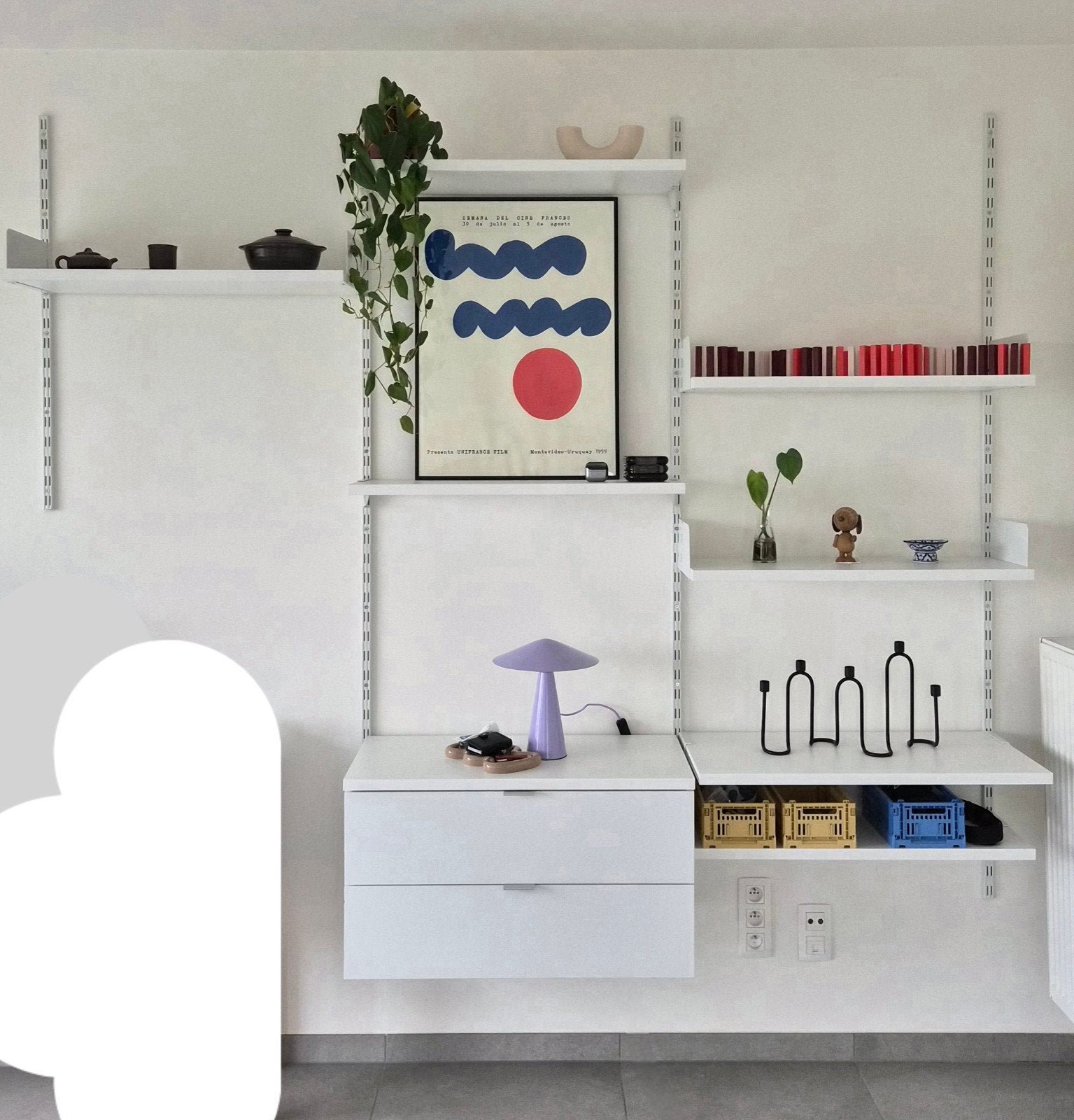 Regalraum WALL-ON wandkast/-planken, Huis en Inrichting, Met plank(en), Gebruikt, 200 cm of meer, 25 tot 50 cm