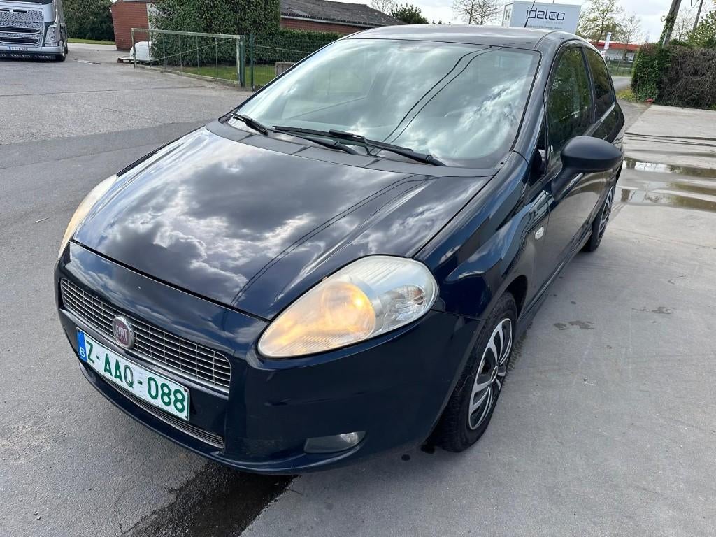 Fiat Punto 1.3D, Auto's, Voorwielaandrijving, Stof, Zwart, 4 cilinders