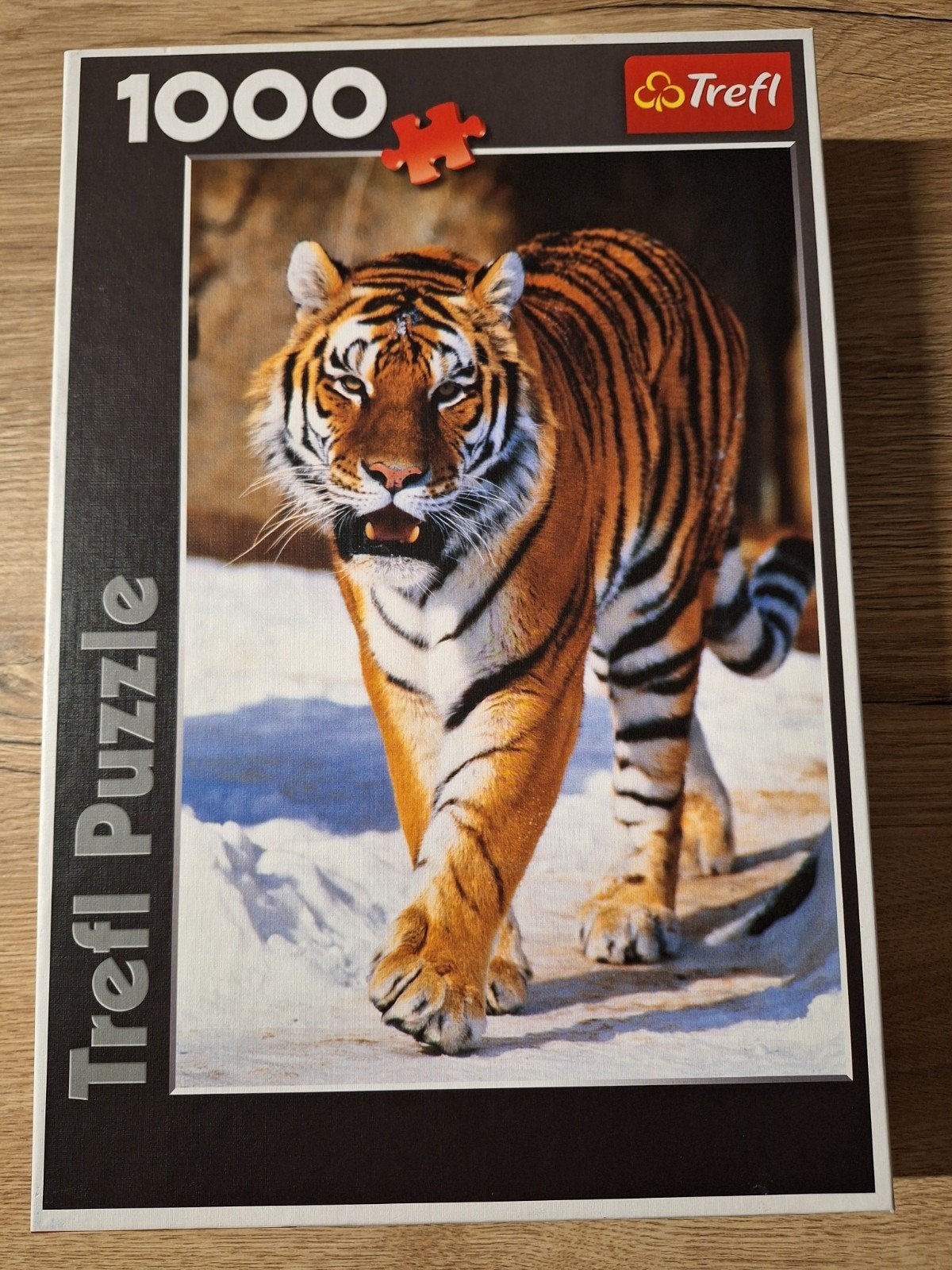 Puzzel tijger 1000 stukjes trefl, Hobby & Loisirs créatifs, Enlèvement ou Envoi, 500 à 1500 pièces, Comme neuf, Puzzle