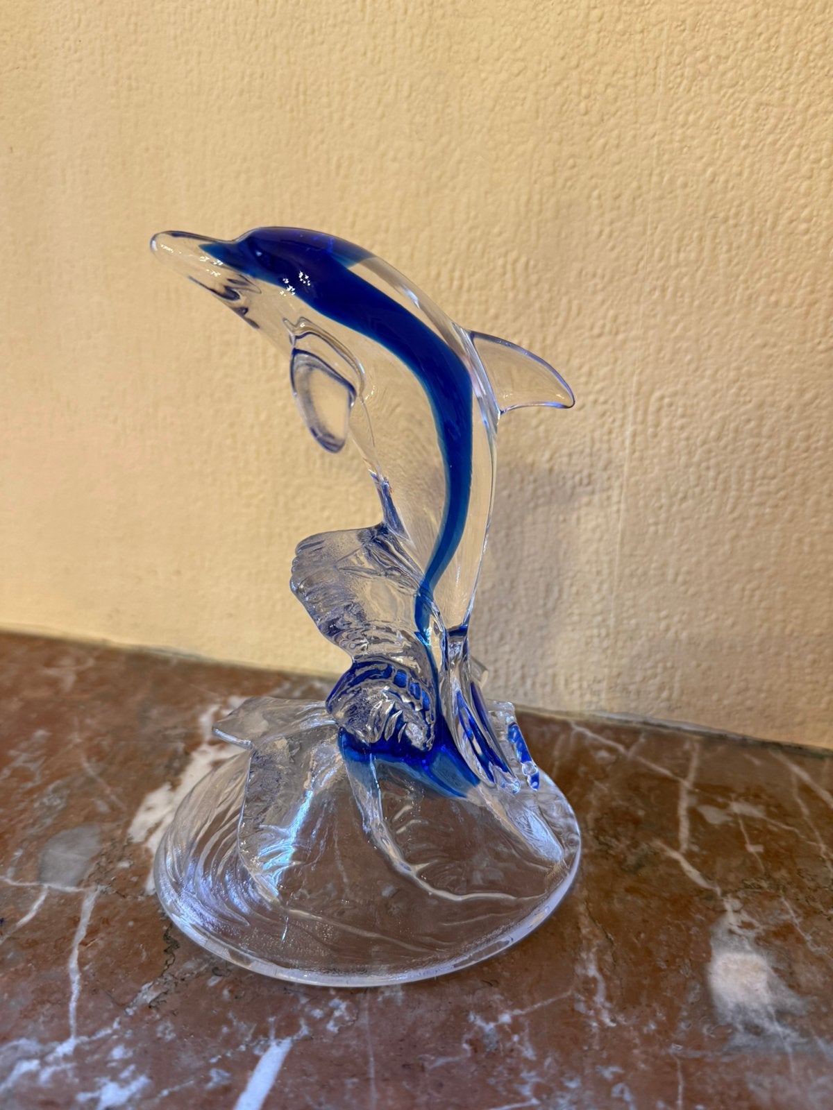 Dauphin en cristal Cristal d'Arques — Bleu et transparent, Collections, Enlèvement, Comme neuf