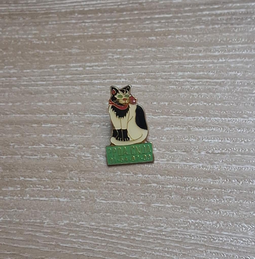 PIN - KAT - POES - CHAT - CAT, Envoi, Utilisé, Animal et Nature, Insigne ou Pin's
