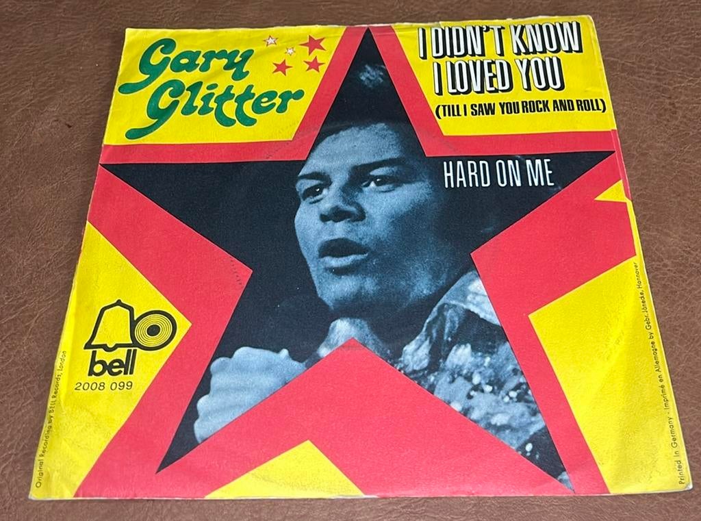 Gary Glitter - I didn’t know i loved you - 7” vinyl single, Ophalen of Verzenden, Gebruikt, Single