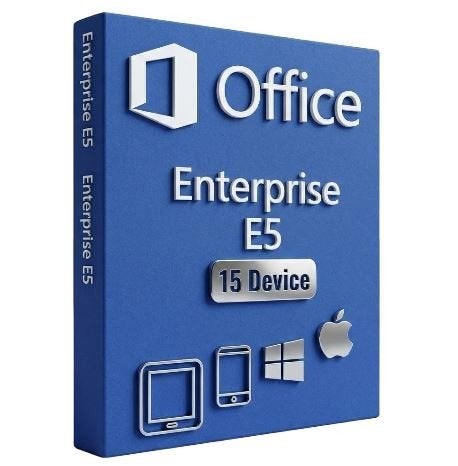 Office 365 Enterprise E5 | 2 jaar | 15 apparaten, Computers en Software, Office-software, Ophalen, Nieuw, Word, MacOS