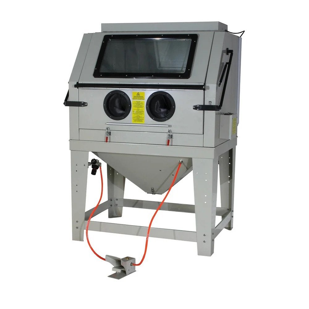 Zandstraalcabine 1000L, Ophalen