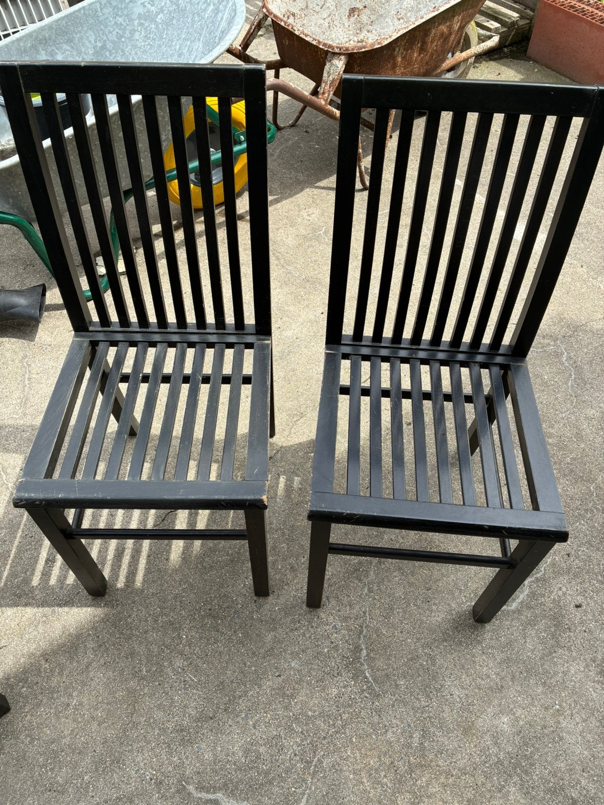 gratis stoelen af te halen, Bois, Enlèvement, Noir, Cinq, Six Chaises ou plus