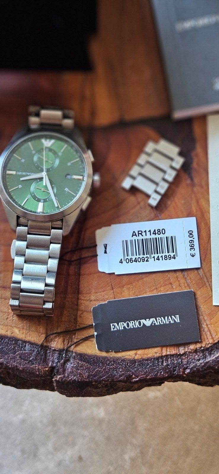Emporio Armani
 CHRONOGRAAF(
zilverkleurig), Handtassen en Accessoires, Horloges | Antiek, Goud, Ophalen