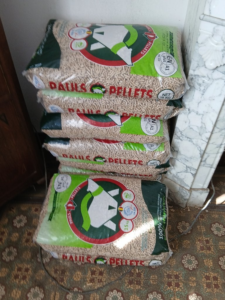 pellets 9 sacs de 15kg pour 20€ !, Jardin & Terrasse, Bois de chauffage, Enlèvement