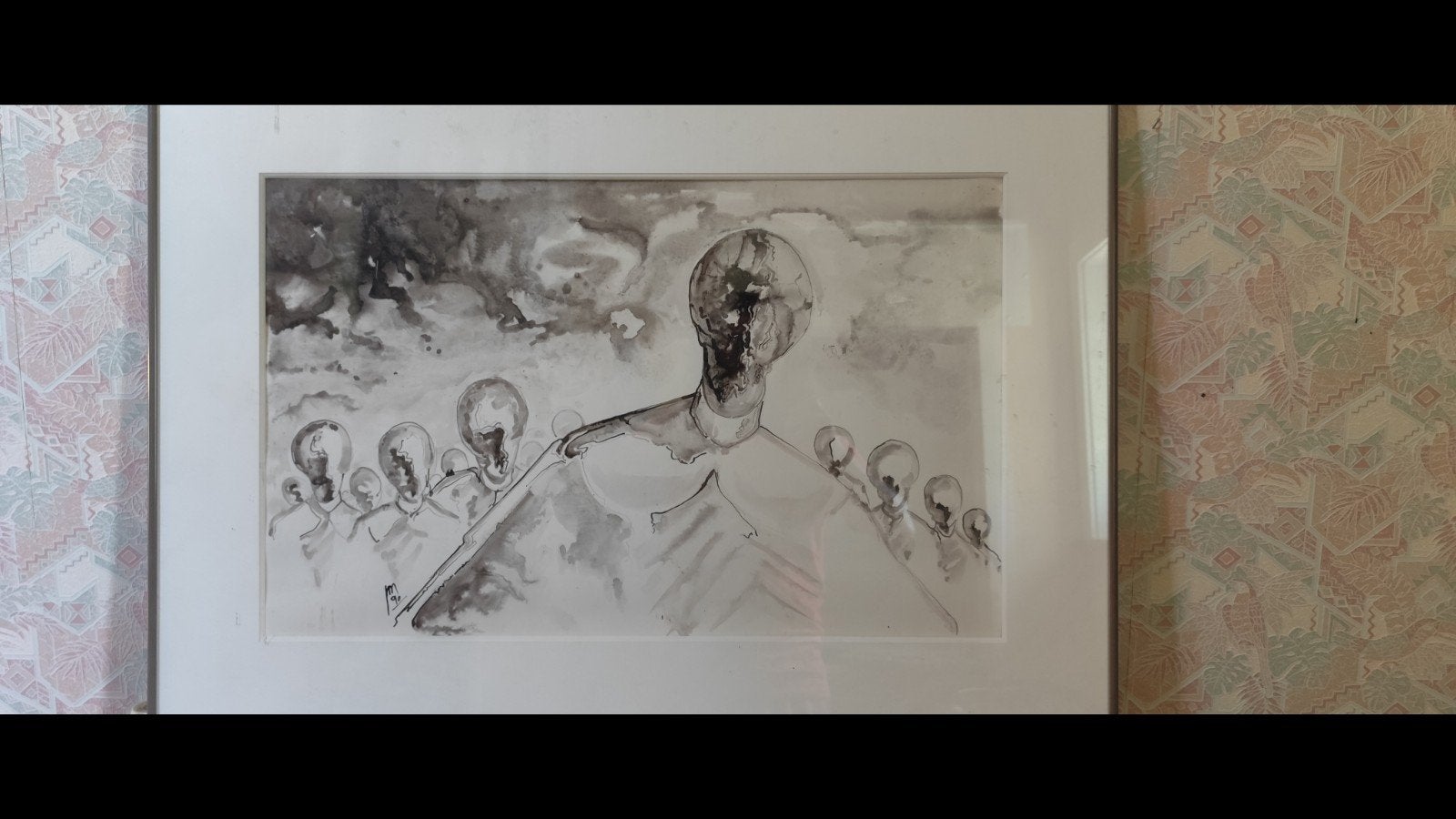 surrealistische kunst, Antiquités & Art, Art | Dessins & Photographie, Enlèvement, Eau-forte, Aquarelle, Fait main