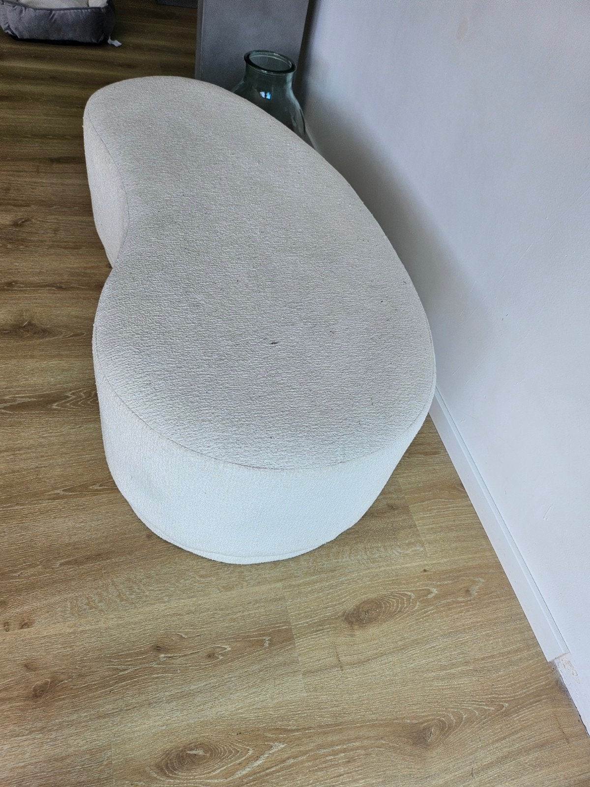 Banquette banc casa design blanc bouclé ikea, Enlèvement