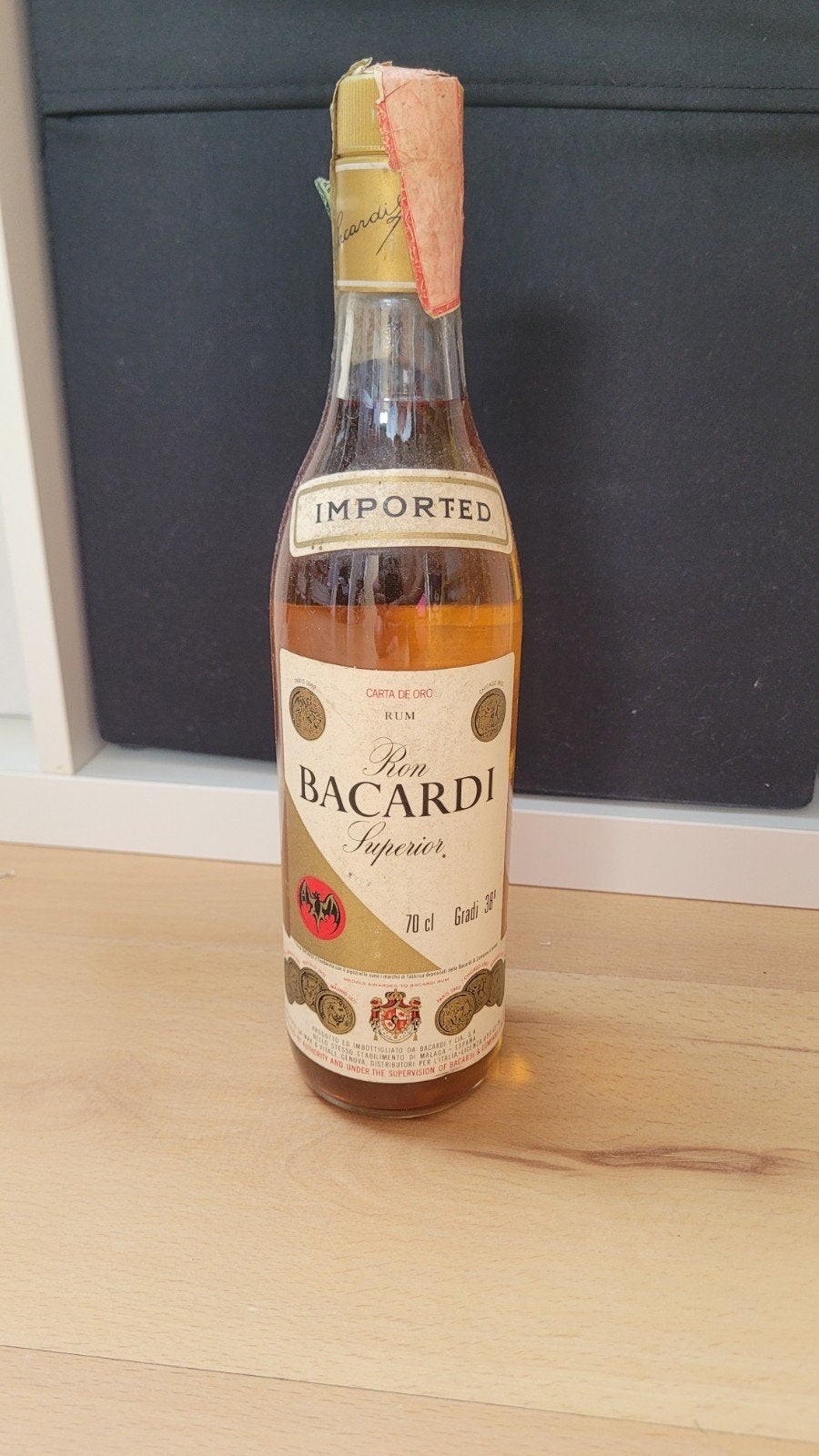 Bacardi Carta de oro 3 rum fles imported, Ophalen of Verzenden, Vol