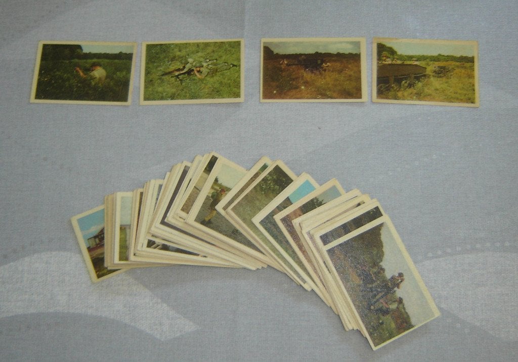 Chromos MARTOUGIN Onze jongens in dienst vol serie 120st, Verzamelen, Foto's en Prenten, Gebruikt, Verzenden, 1940 tot 1960, Prent