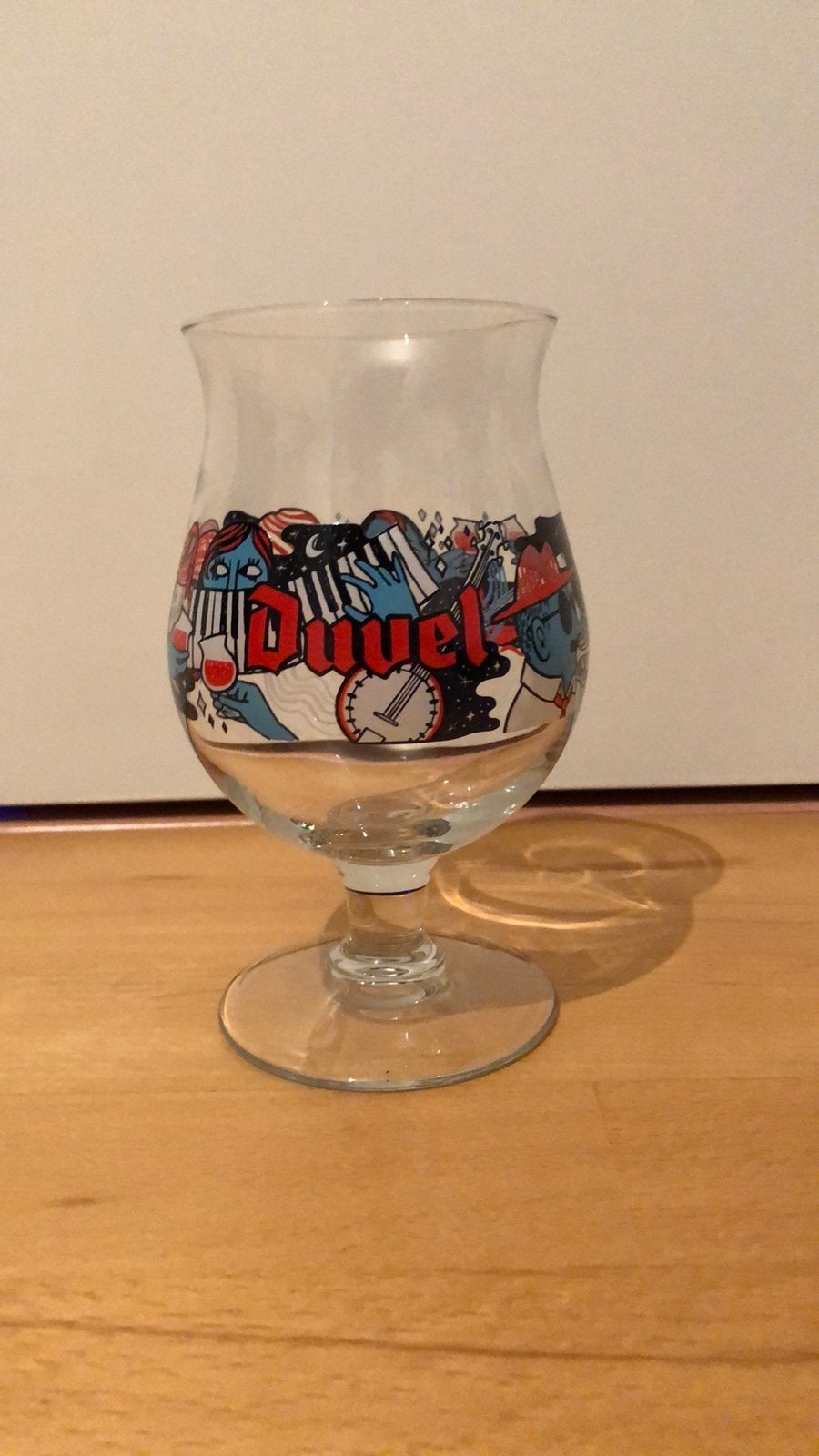 Duvel glas Winking Lizard, Verzamelen, Ophalen of Verzenden, Nieuw, Bierglas