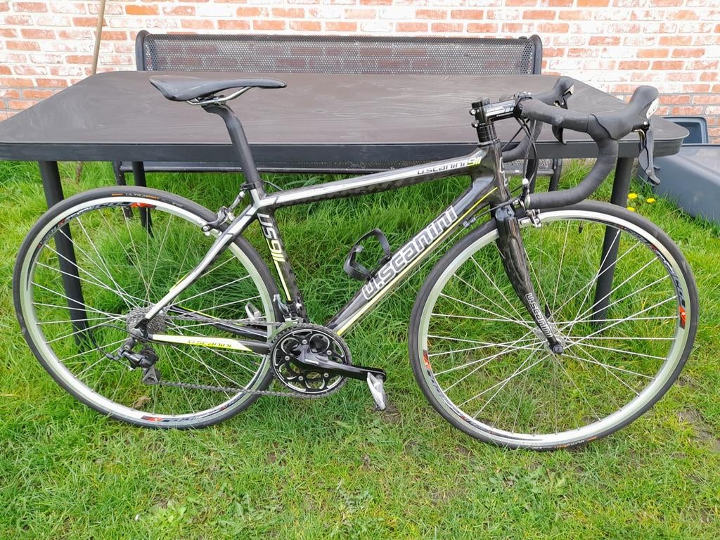 Koersfiets/racefiets U.Scanini maat 48 full carbon, Fietsen en Brommers, Fietsen | Racefietsen, Carbon, 10 tot 15 versnellingen