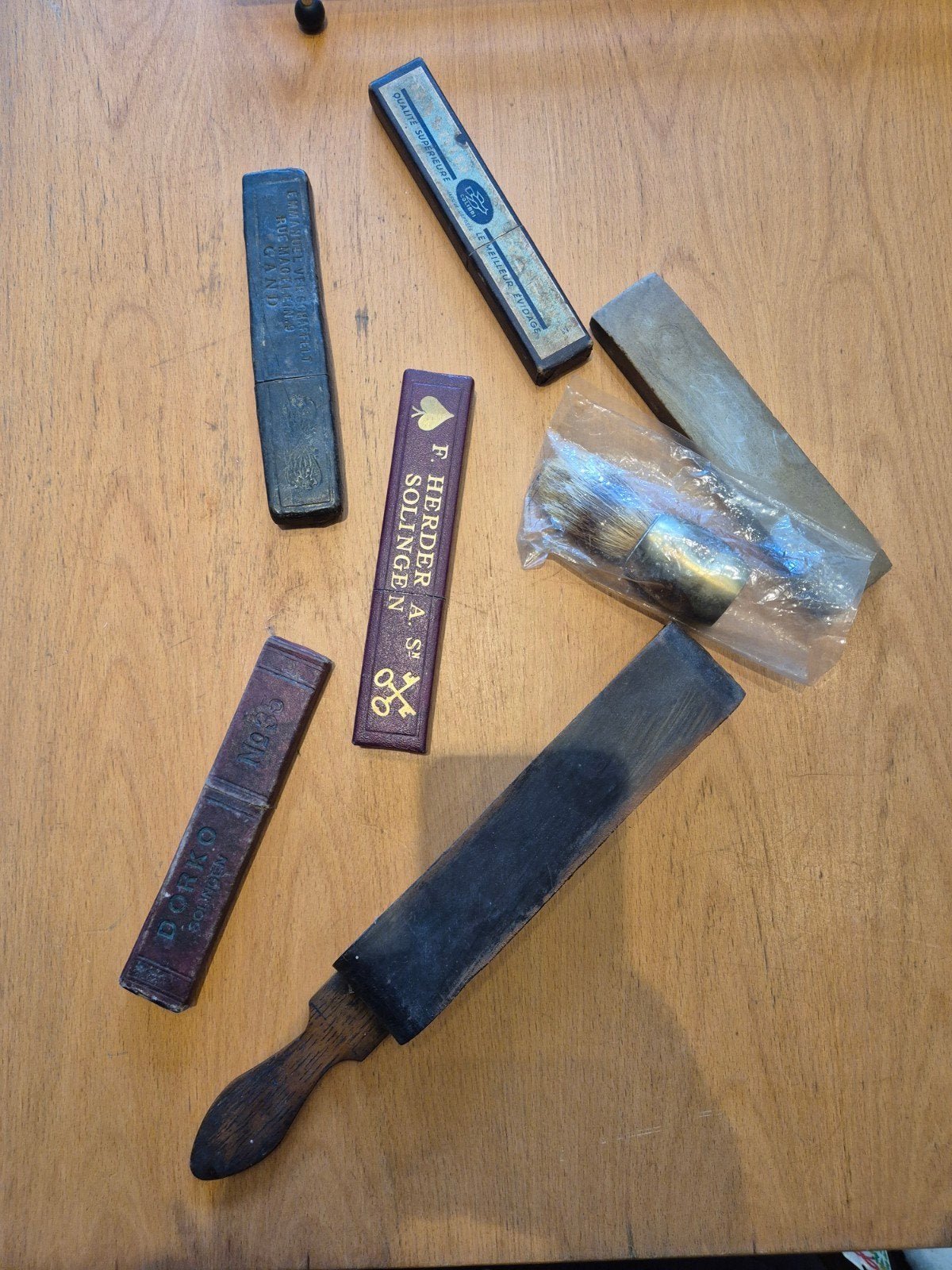 Vintage open scheermesjes, Antiek en Kunst, Ophalen