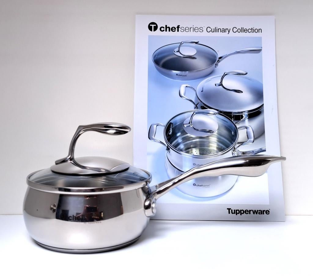 Tupperware™ « Poêlon Chef Séries » Inox, Neuf, Inox, Poêle à frire ou Sauteuse, Plaque céramique