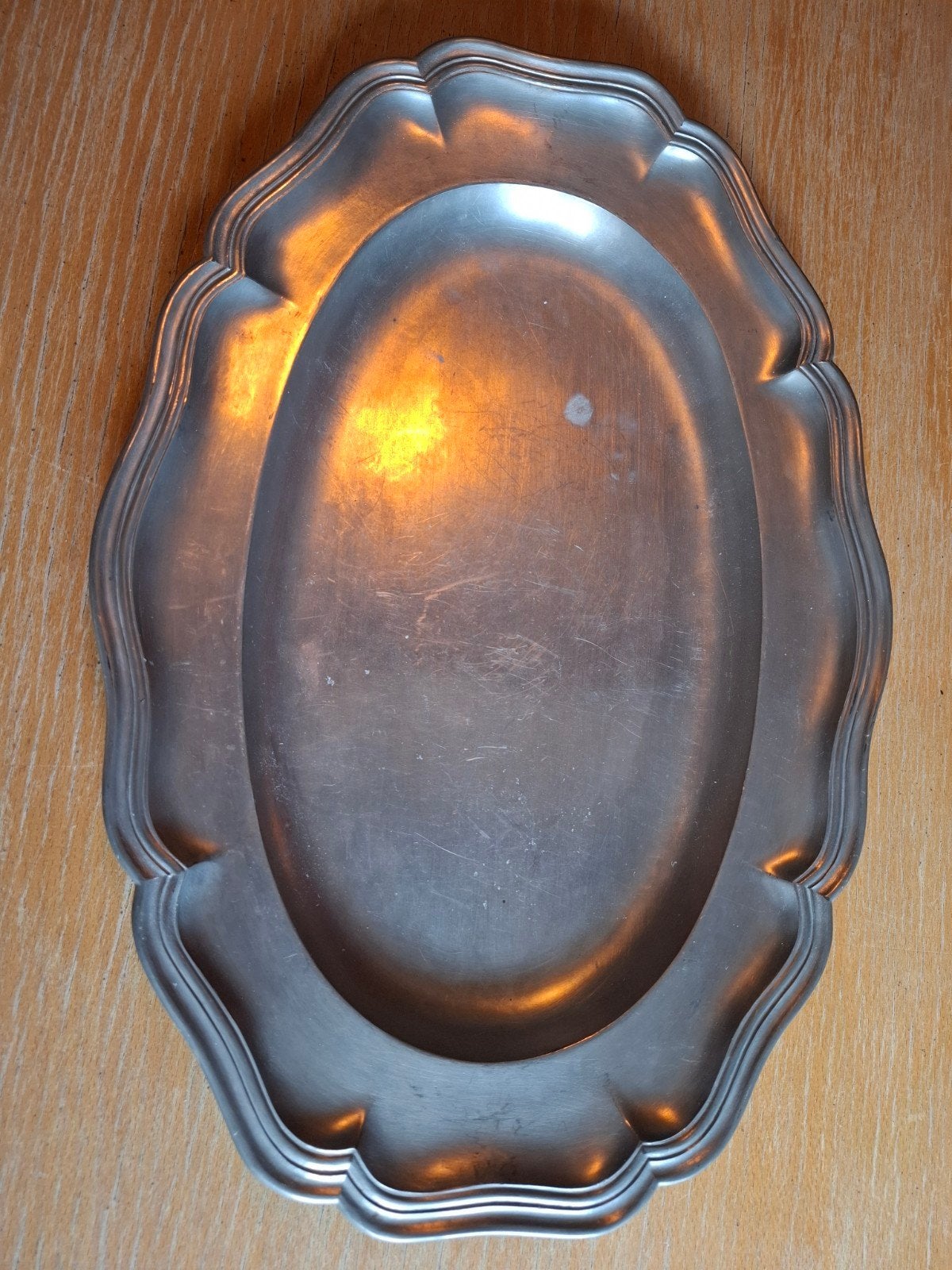 Ancien plat en étain, Antiquités & Art, Enlèvement