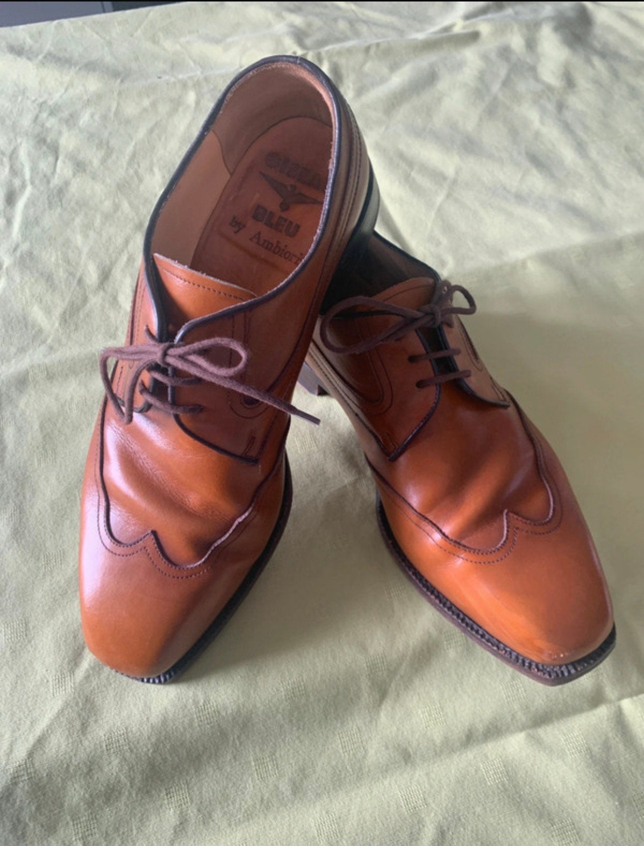 Lederen herenschoenen Ambiorix, Enlèvement ou Envoi, Chaussures à lacets, Brun, Porté