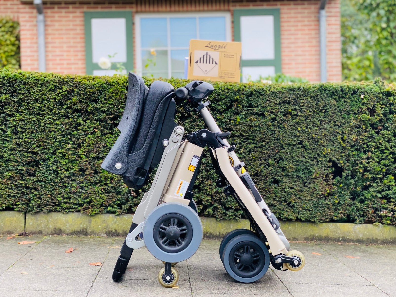 Freerider Luggie is een lichte opvouwbare Scootmobiel plooib, Diversen, Ophalen of Verzenden, Inklapbaar, Zo goed als nieuw, Elektrische rolstoel