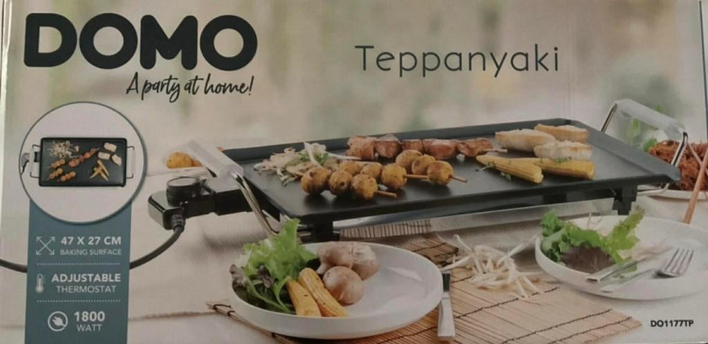 Teppanyaki Domo 1800Watt, Electroménager, Enlèvement, Neuf, Gril de table