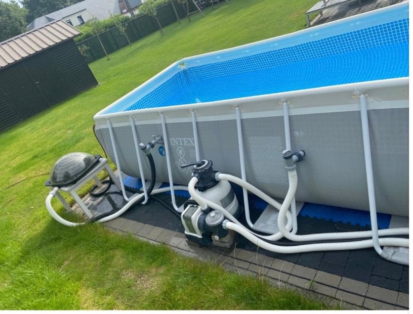 Intex zwembad met veel toebehoren en nieuwe zandfilterpomp, Tuin en Terras, Ophalen, Gebruikt