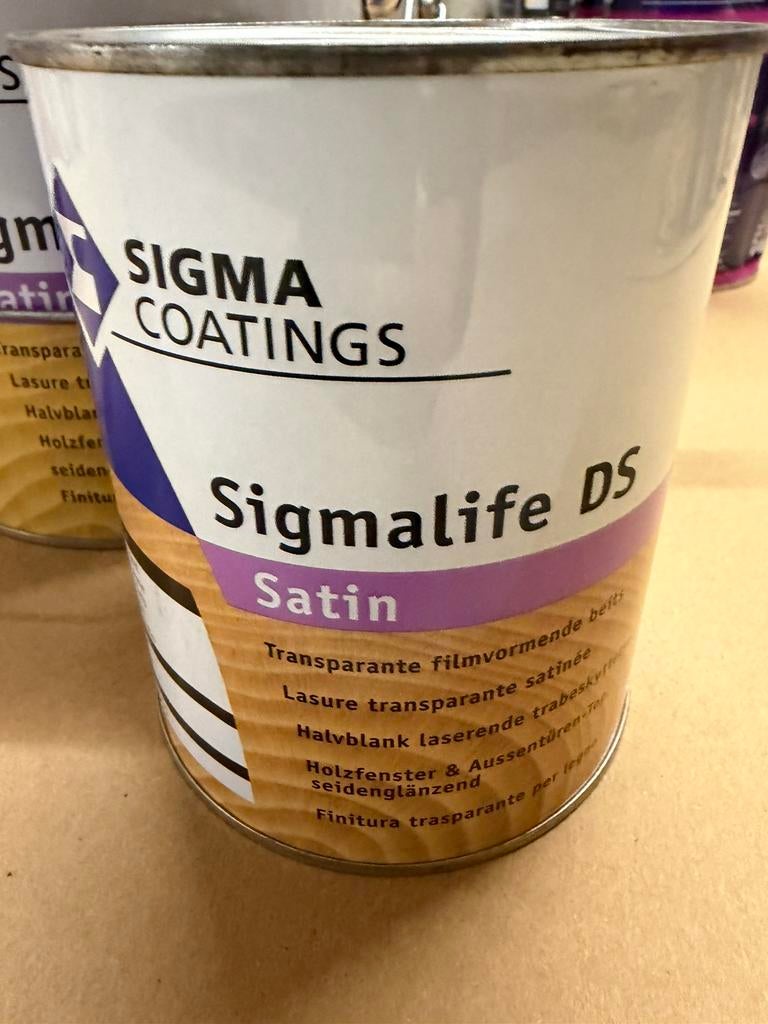 Sigma sigmalife DS felgele transparante beits 1l en 2,5liter, Ophalen of Verzenden, Nieuw