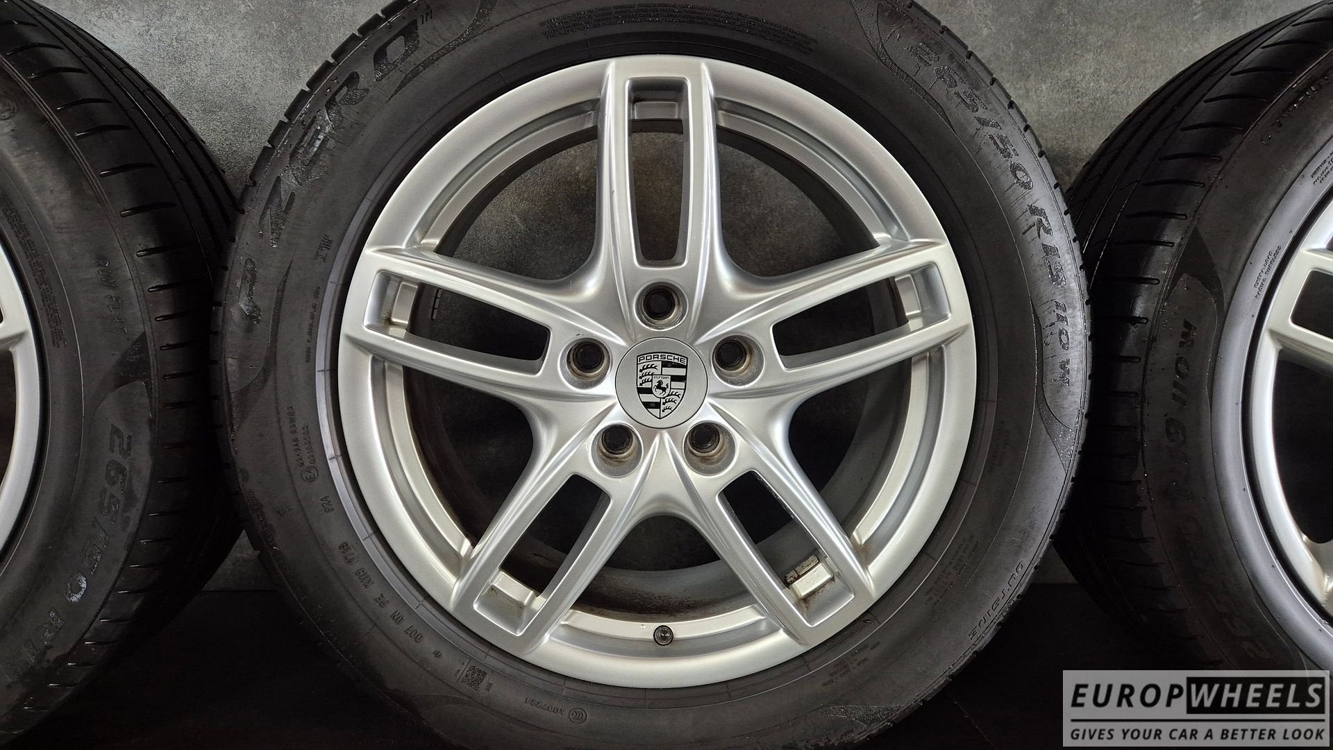 19 inch Porsche velgen Cayenne 92A zomerbanden 958, Auto-onderdelen, Banden en Velgen, 19 inch, Gebruikt, -, 265 mm