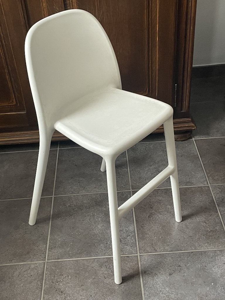 Chaise Ikea Urban junior blanche., Enfants & Bébés, Enlèvement, Comme neuf, Chaise de table