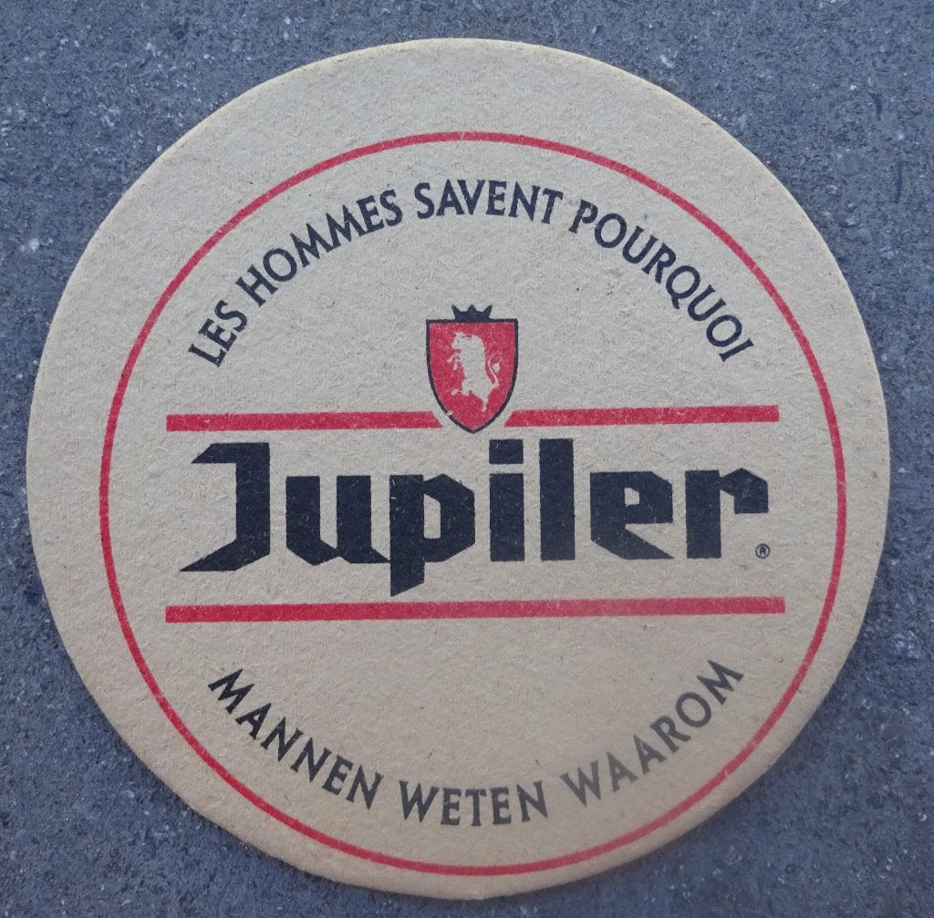 BIERES ET BRASSSERIES: SOUS-BOCK AVEC ERREUR D'IMPRESSION, Collections, Envoi, Comme neuf, Sous-bock, Jupiler
