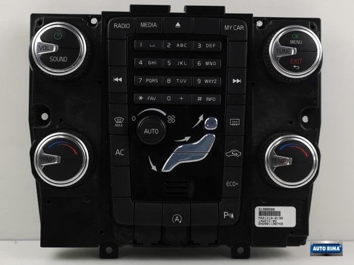 Panneau de commandes chauffage d'un Volvo V60, -, 3 mois de garantie, Utilisé, -