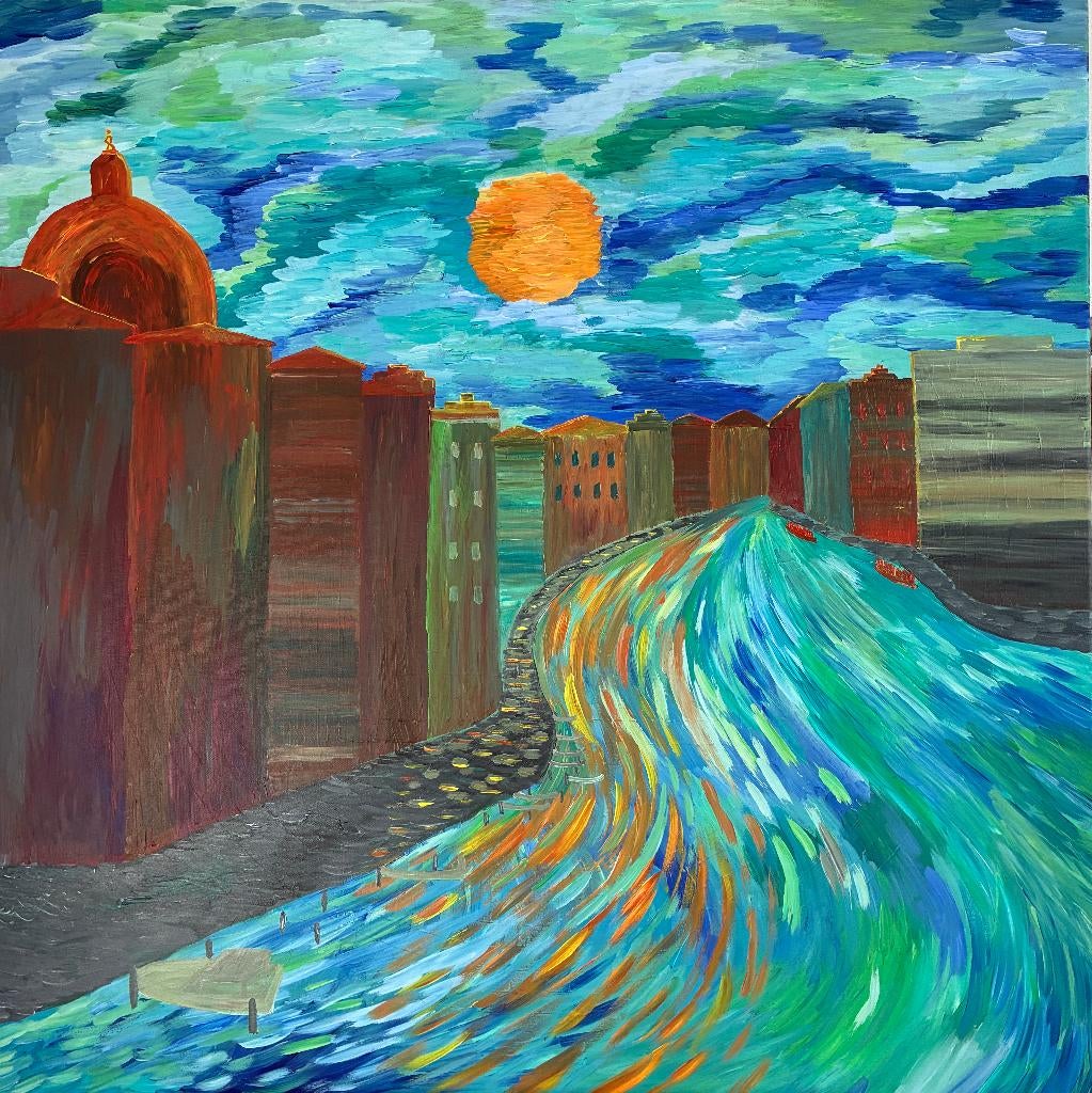 Grande peinture sur toile cadre tableau schilderij, Ophalen