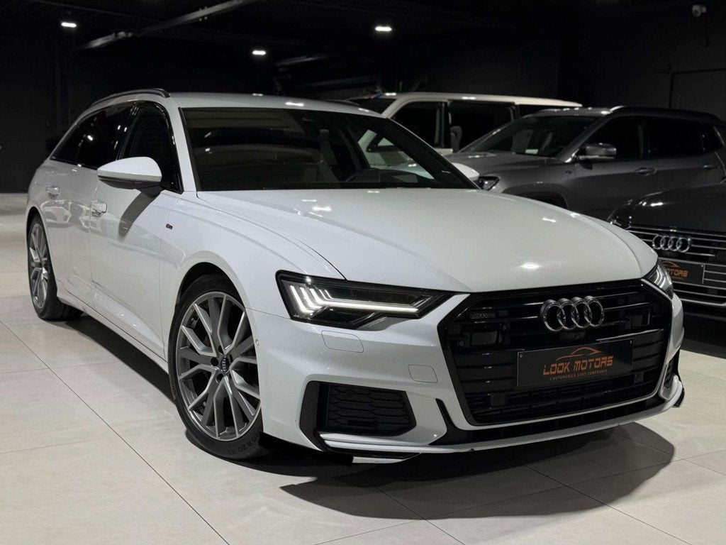 Audi A6 Avant 50 TDi Quattro 3x S-LINE 286CV Tiptronic DISTR, Auto's, Audi, Automaat, Gebruikt, Wit, Leder
