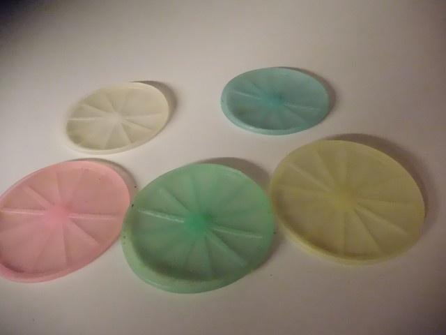 5 sous-verres Tupperware vintage, Enlèvement, Comme neuf