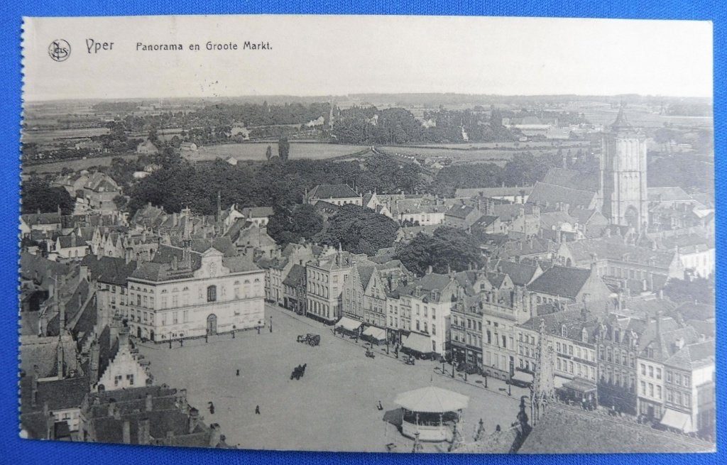 WO1 Feldpost 1916 R.I.R. 246  Ieper Grote Markt (G), Verzamelen, Militaria | Algemeen, Verzenden, Landmacht, Overige typen