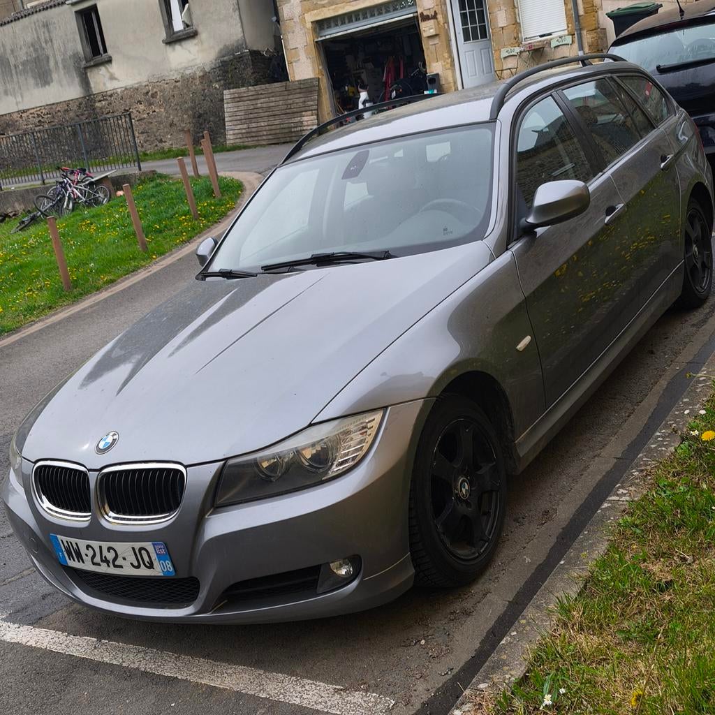 Bmw e91 318d lci, Auto's, BMW, Automatische klimaatregeling, Zwart, Leder, 5 deurs
