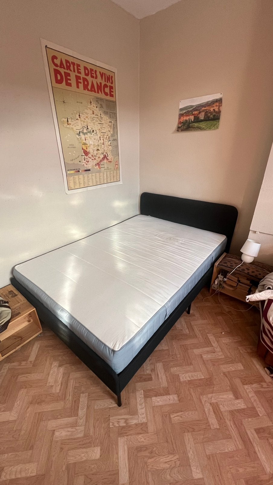 Lit 2 places, Maison & Meubles, Chambre à coucher | Lits, Neuf, 140 cm, Enlèvement, Deux personnes