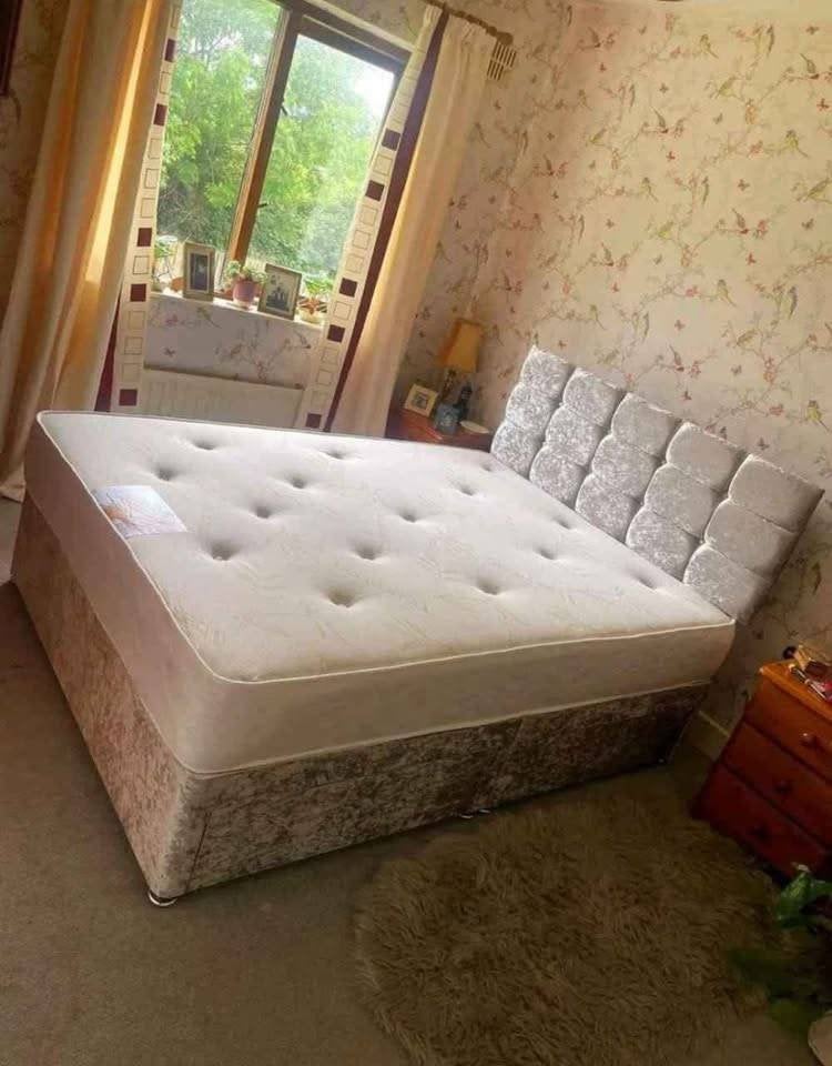 Lit complet + matelas — Toutes les tailles en stock, Envoi, Neuf, Deux personnes, Autres couleurs