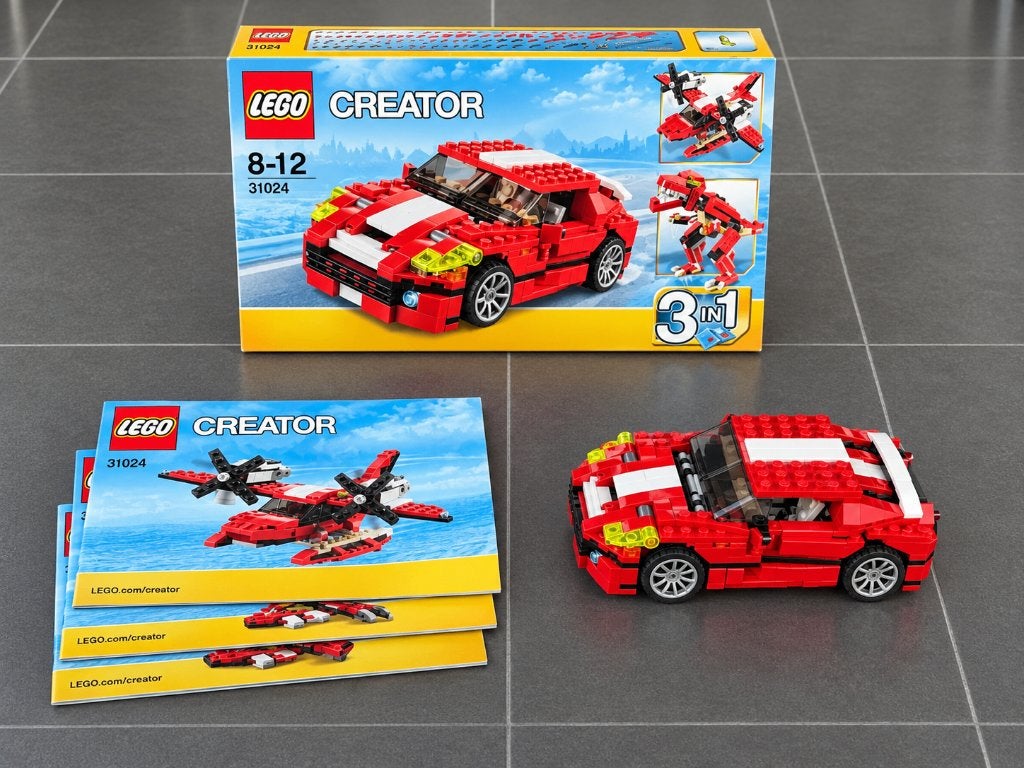 Set LEGO Creator 31024 3-en-1, voiture rouge, Enlèvement ou Envoi, Lego, Ensemble complet, Comme neuf