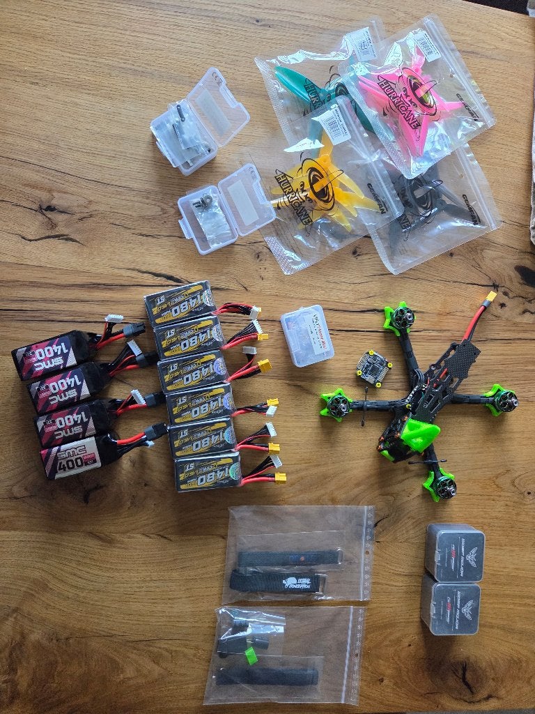 5inch FPV drone (volledig bouwpakket), Cameradrone, Nieuw, DJI, 1 tot 5 kilometer