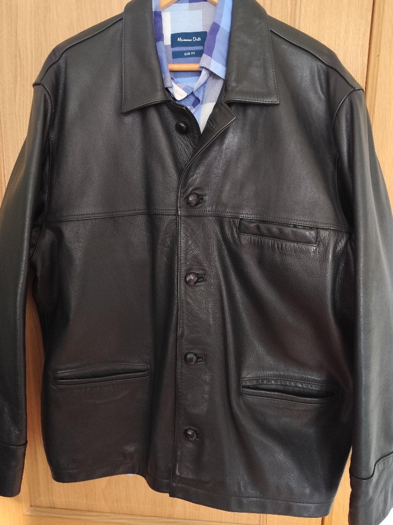 Schitterend leren jack voor heren van Oakwood!, Oakwood, Zwart, Maat 56/58 (XL), Ophalen of Verzenden
