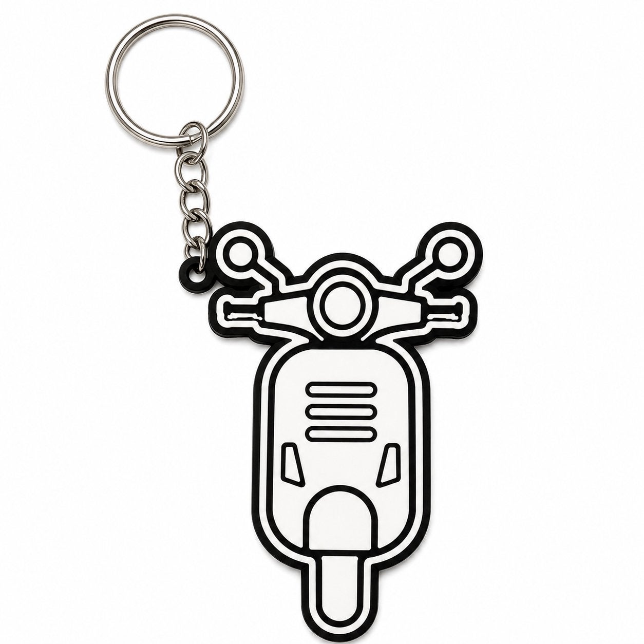Vespa / Scooter Sleutelhanger – 3D Geprint – Zwart/Wit, Collections, Porte-clés, Enlèvement ou Envoi, Neuf, Autres types