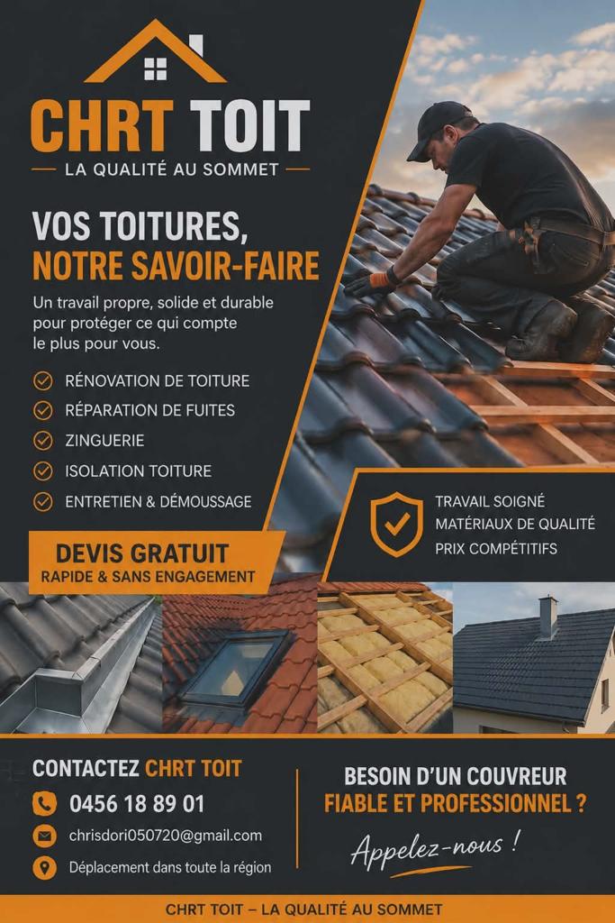 CHRT TOIT SRL  a votre service, Bricolage & Construction, Neuf