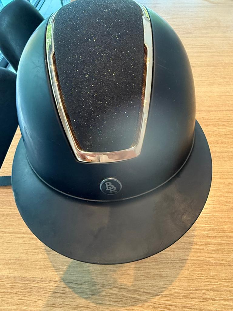 Cap BR zwart maat 52-54, Dieren en Toebehoren, Paardrijkleding, Ophalen, Gebruikt, Cap