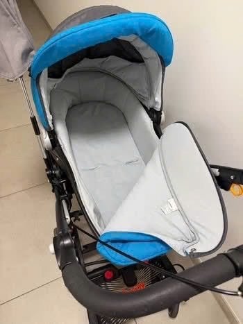Poussette 3en1 blue chicco et siege, Enlèvement, Utilisé, Chicco