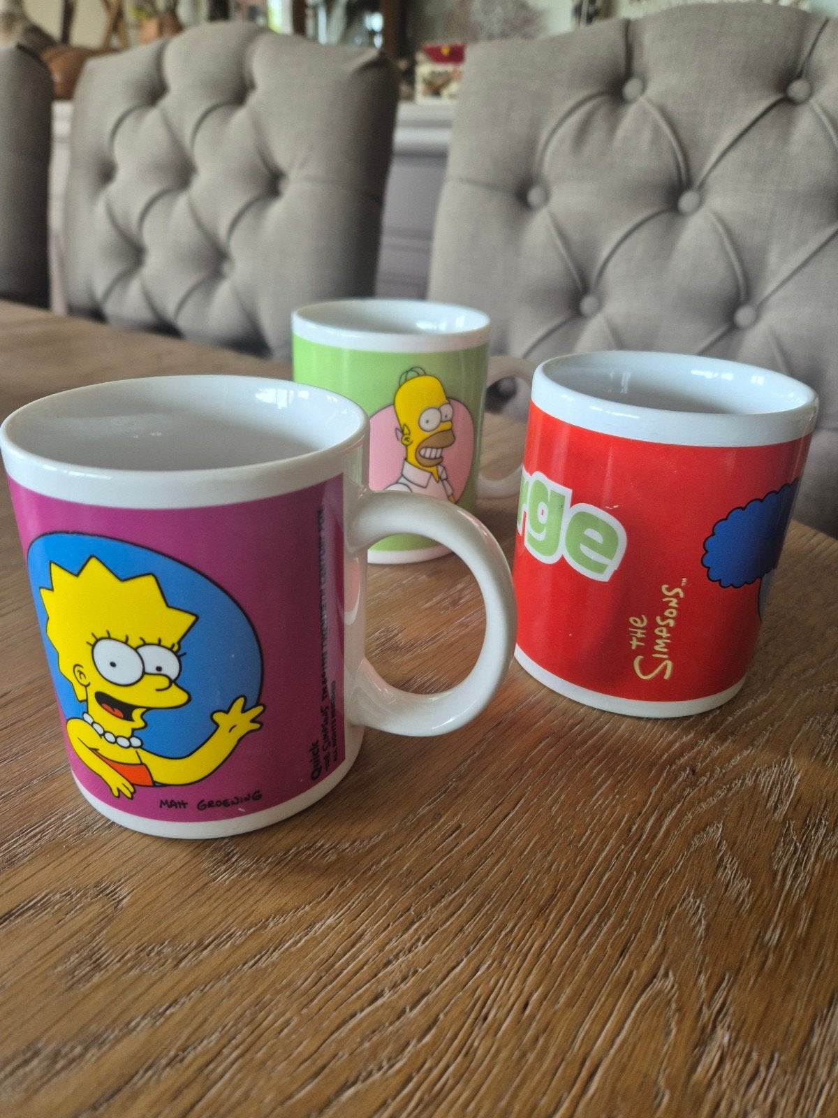 3 vintage simpsons mokken, Ophalen of Verzenden