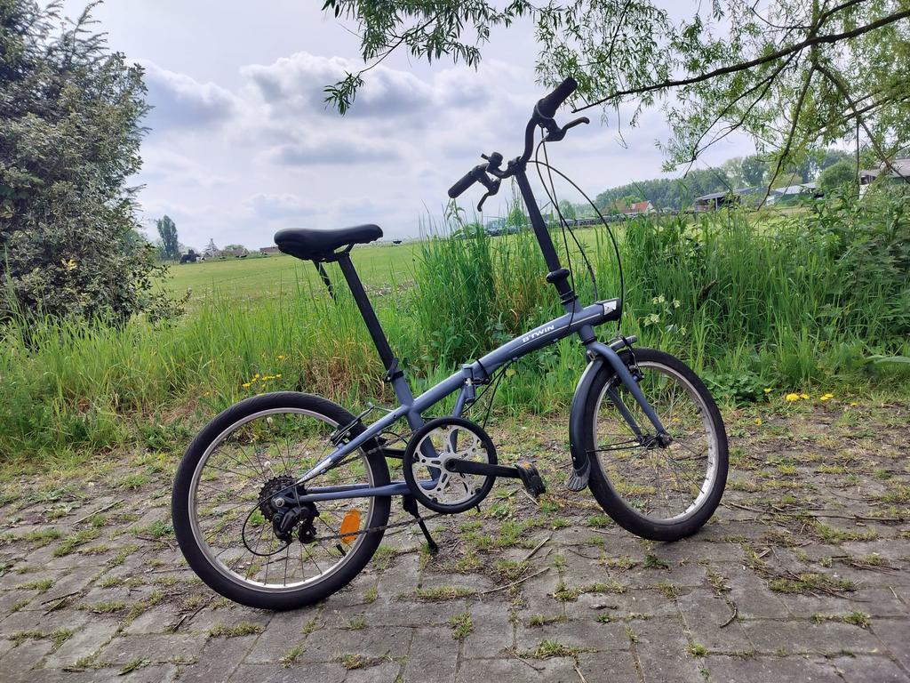 Plooifiets vrouwen en mannen b-twin, Ophalen of Verzenden, Zo goed als nieuw, Versnellingen