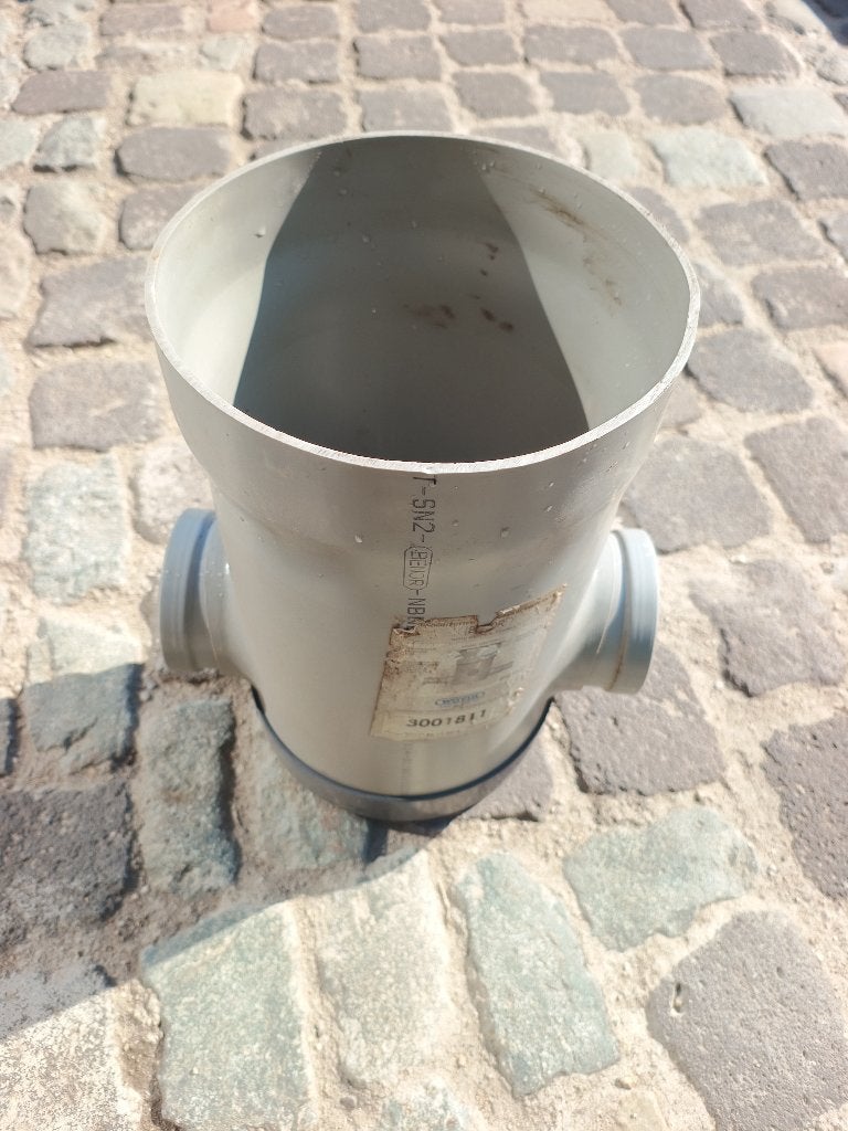 PVC nazichtput met twee uitgangen diameter 110mm, Doe-het-zelf en Bouw, Ophalen, Afvoer, PVC, Nieuw