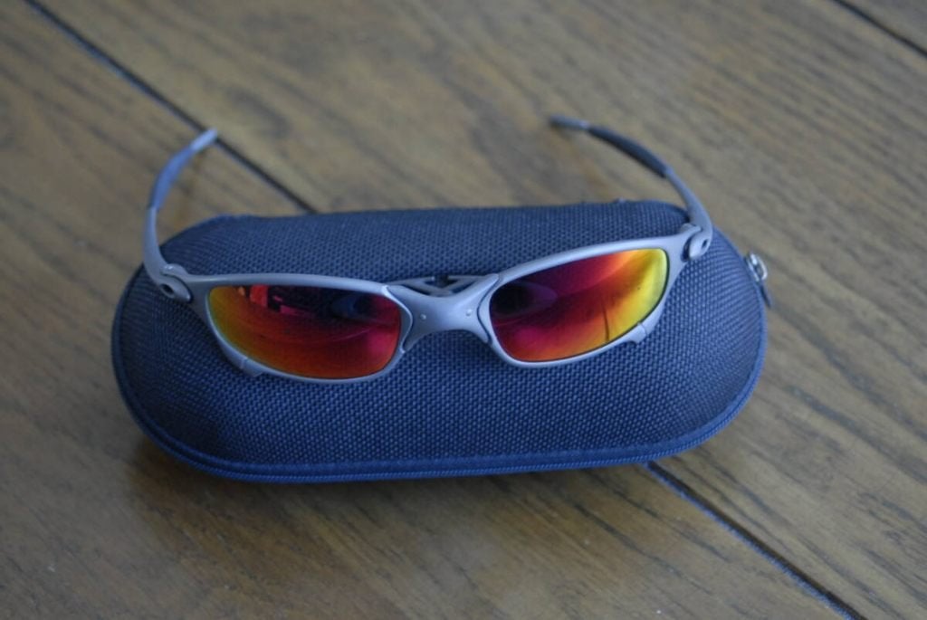 Oakley Juliet X-Metal Ruby X-Serial X-MEN vintage, Gris, Enlèvement ou Envoi, Oakley, Utilisé