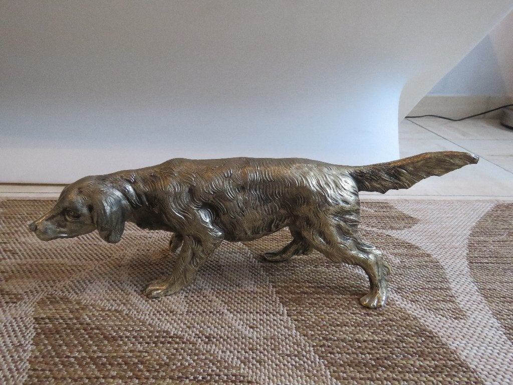Mauro Manetti Sculptuur beeld hond, Antiek en Kunst, Ophalen of Verzenden, Metaal, Beeld