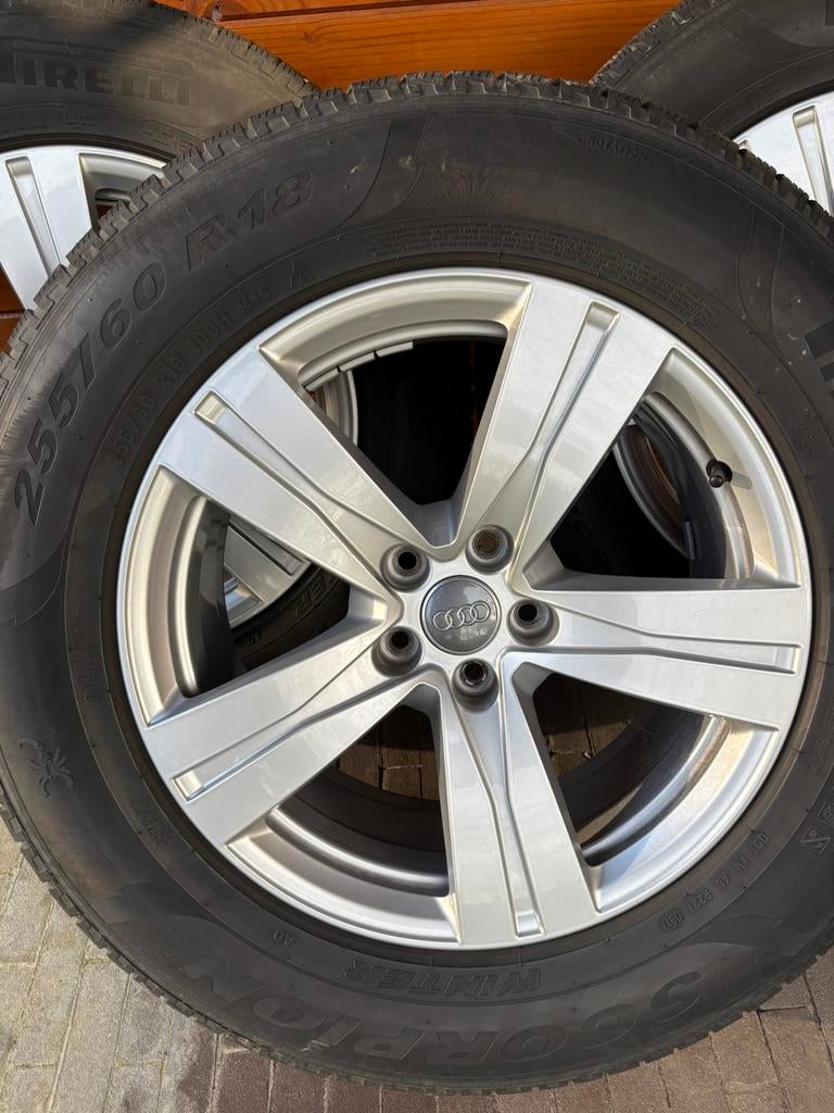 Audi Q7 winterkit / winterbanden op 18’’ alu velg, Pneus hiver, 255 mm, Enlèvement, Utilisé