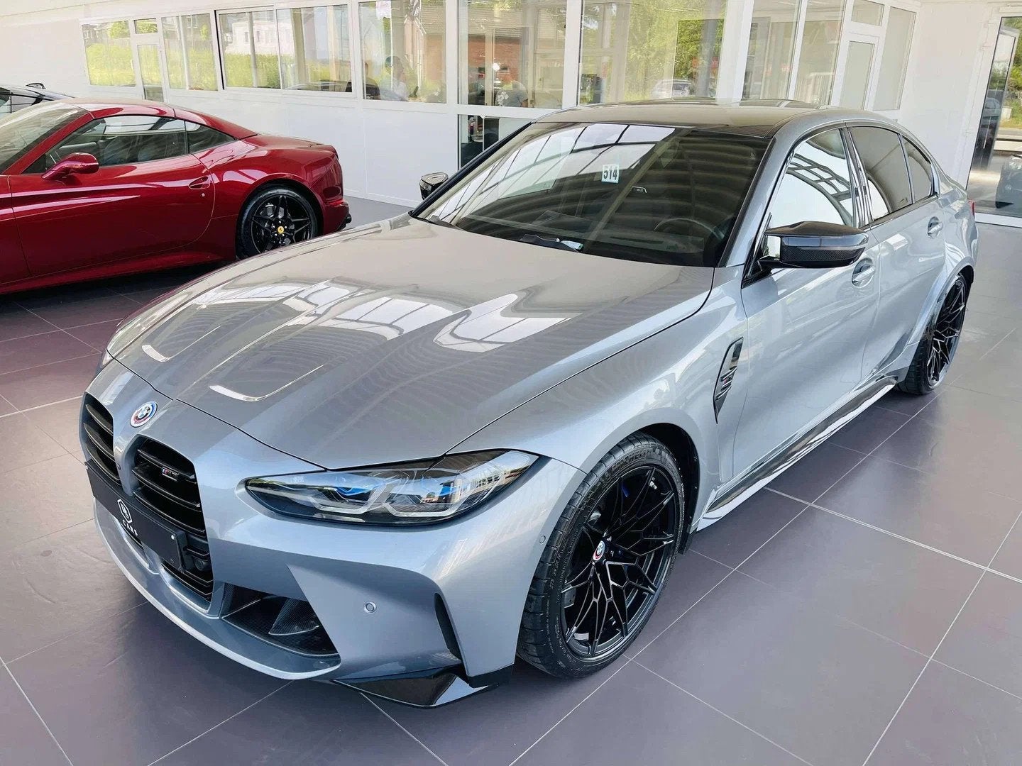 BMW M3 3.0i A xDrive Competition * PACK CARBONE + FULL *, Autos, Argent ou Gris, Achat, 375 kW, Entreprise